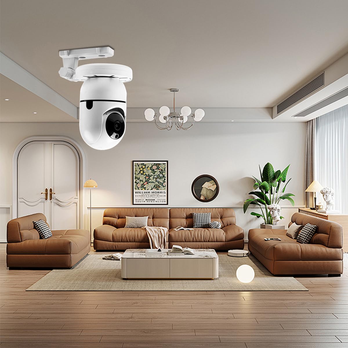 ZORBES Baby Monitor Wall Mount Brackets with 145° Adjustable Angle and Invisible Cord Management | No Drill Installation Kit