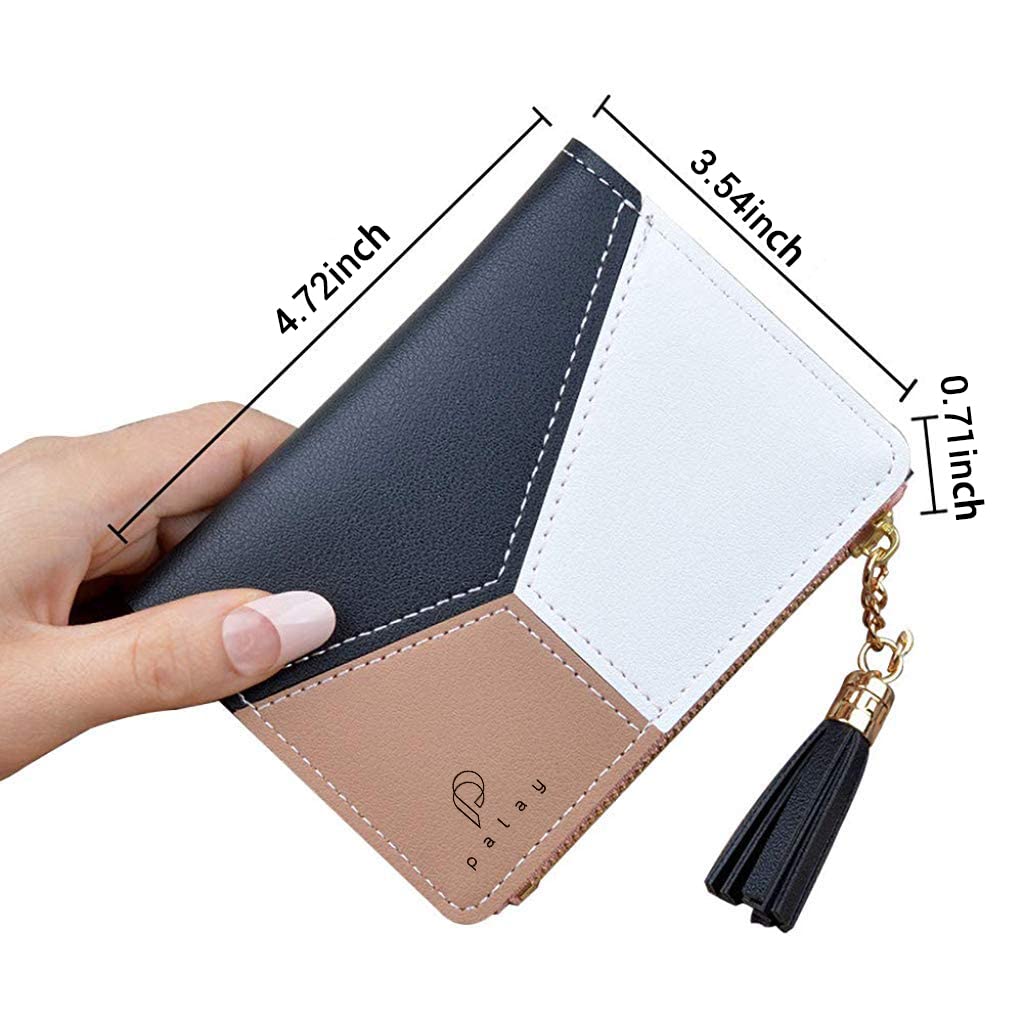 PALAY Small Women's Wallet with 6 Card Slots and Zipper Coin Pocket | PU Leather Gift Purse