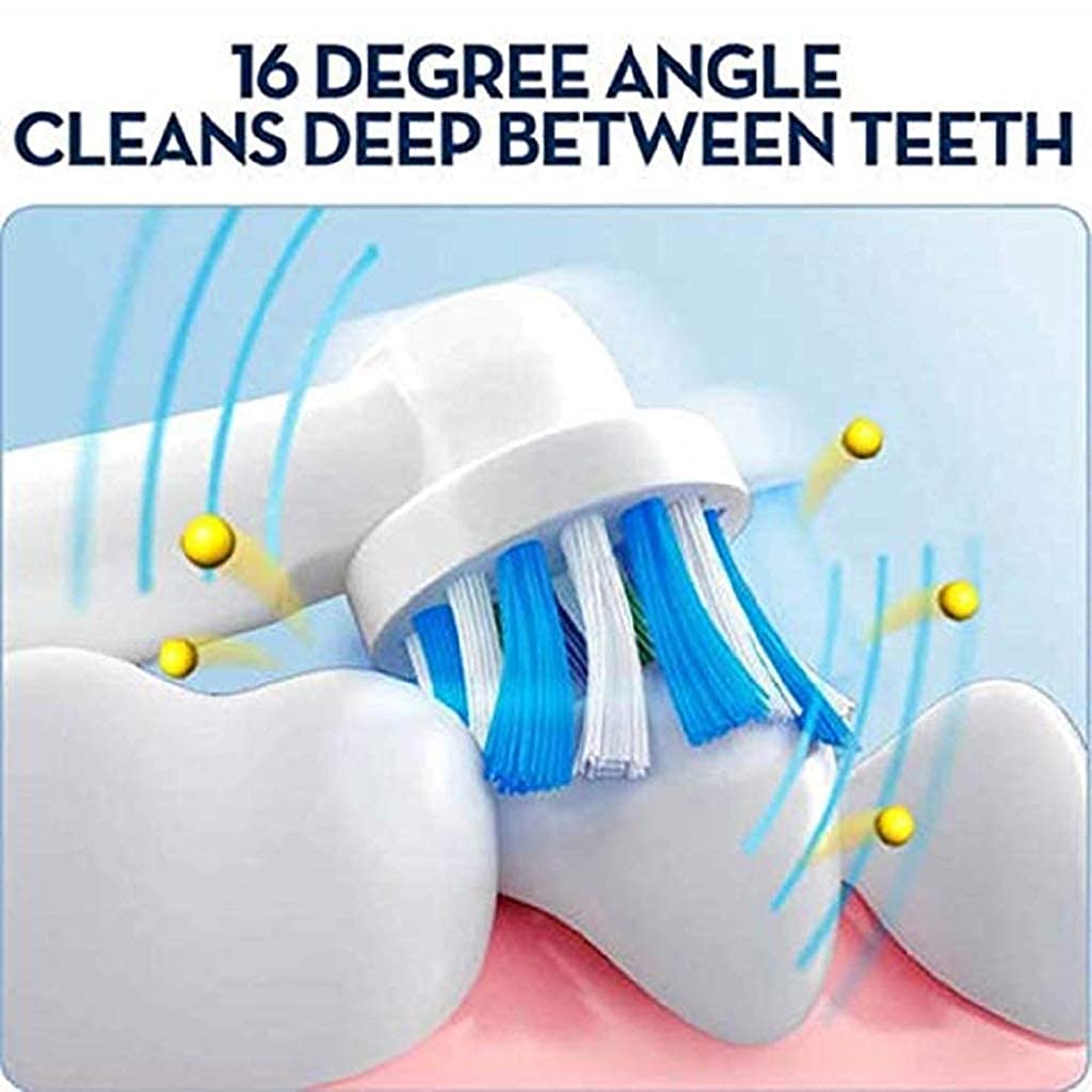 MAYCREATE Replacement Toothbrush Heads for Oralb with 16° Angled Bristles | Pack of 4