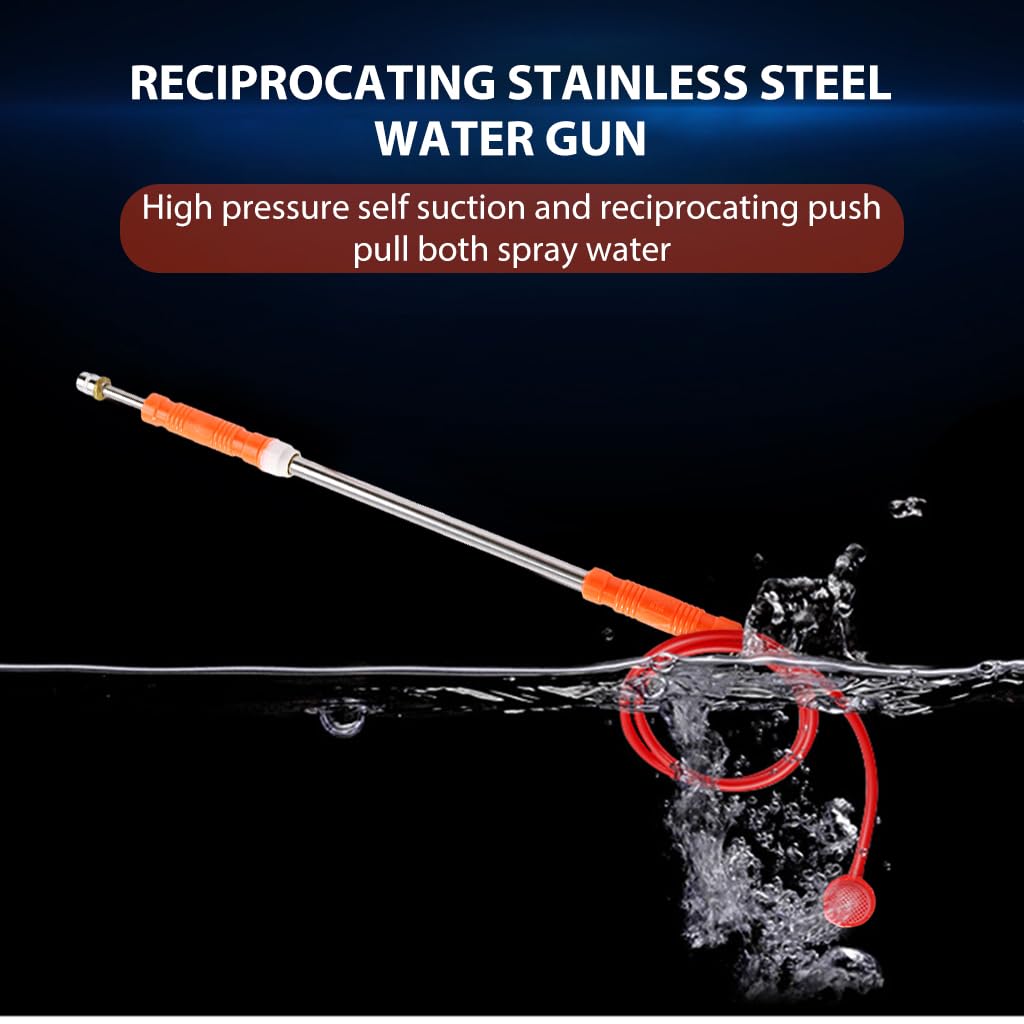 HASTHIP Adjustable Manual Agriculture Sprayer for Gardening with 125cm Pipe and Brass Nozzle