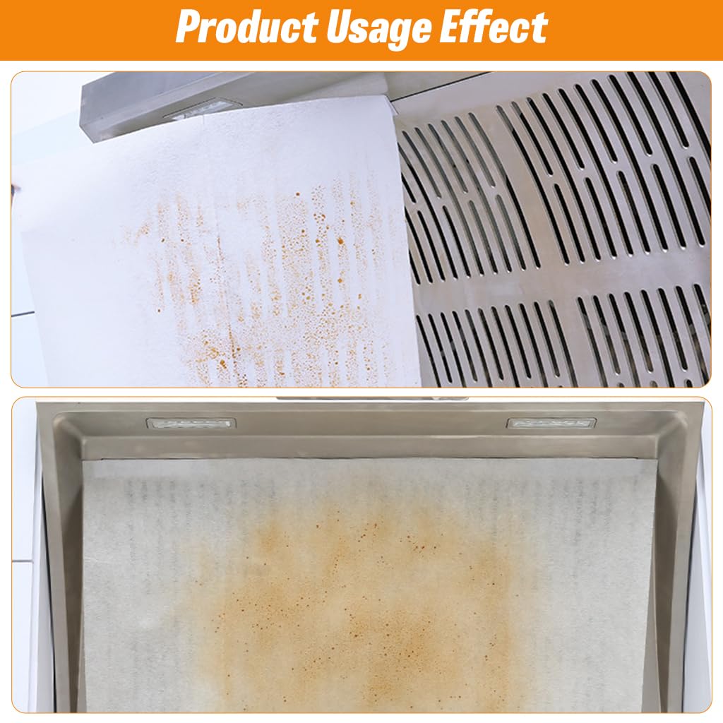 Supvox Range Hood Filter Universal Size 141 inch White Replacement for Kitchen Use