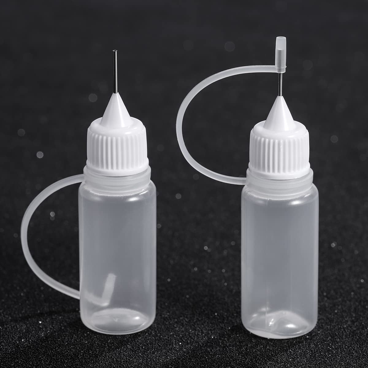ZIBUYU Precision Tip Applicator Bottles 10 Pcs 10ml for DIY Crafts with Needle Cap | Accurate Glue and Ink Dispensing