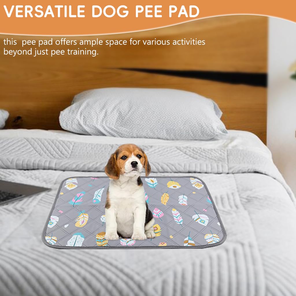 Qpets® Dog Pee Pad Large Size Multi-layer Leak-Proof Dog Pee Pad Non-slip Puppy Training Pad, Bed Sheet for Pet, Washable & Reusable Pee Pads for Dogs (60x45CM)