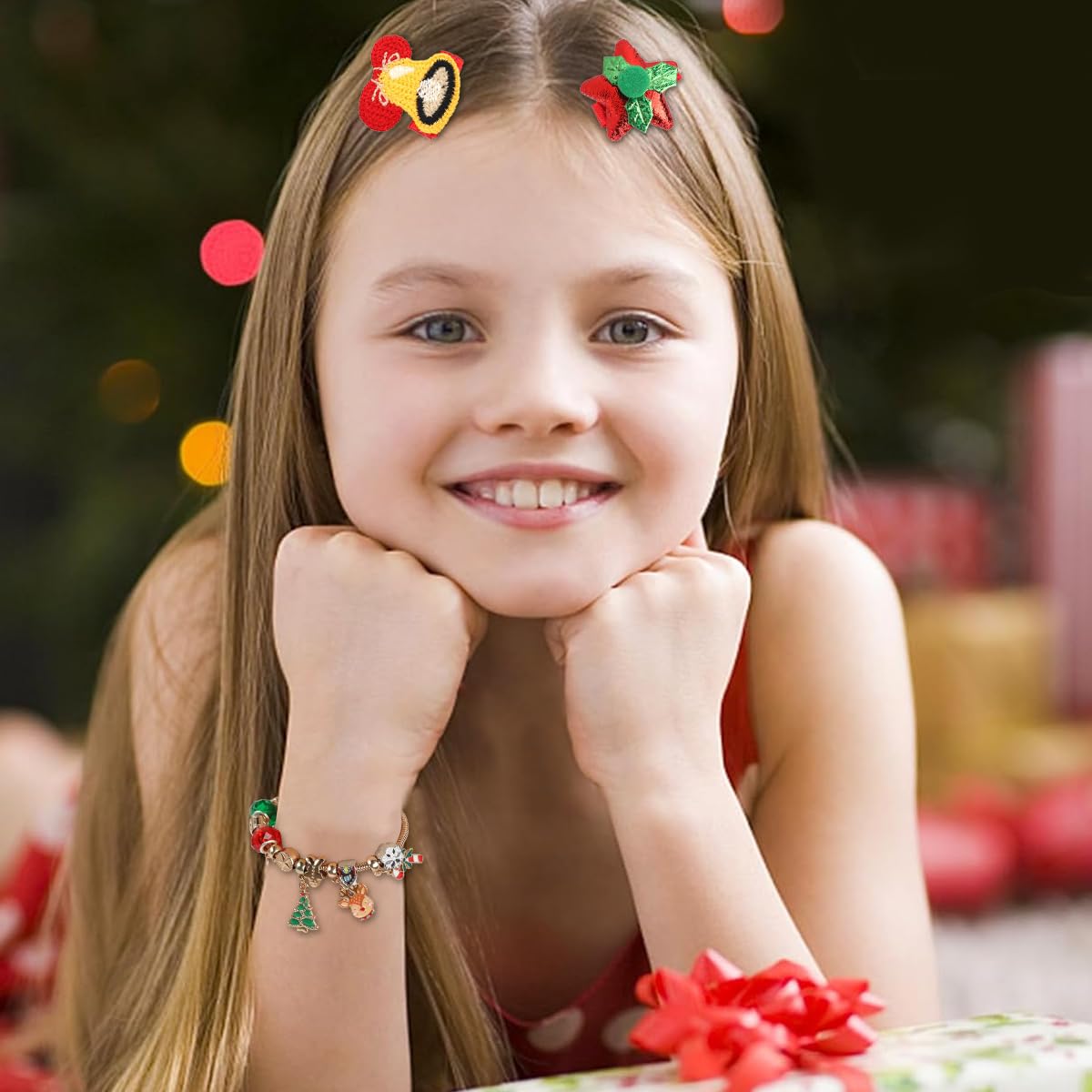 SANNIDHI Christmas Advent Calendar 2025 with 24 Compartments for Girls | Jewelry and Hair Accessories Countdown Gift