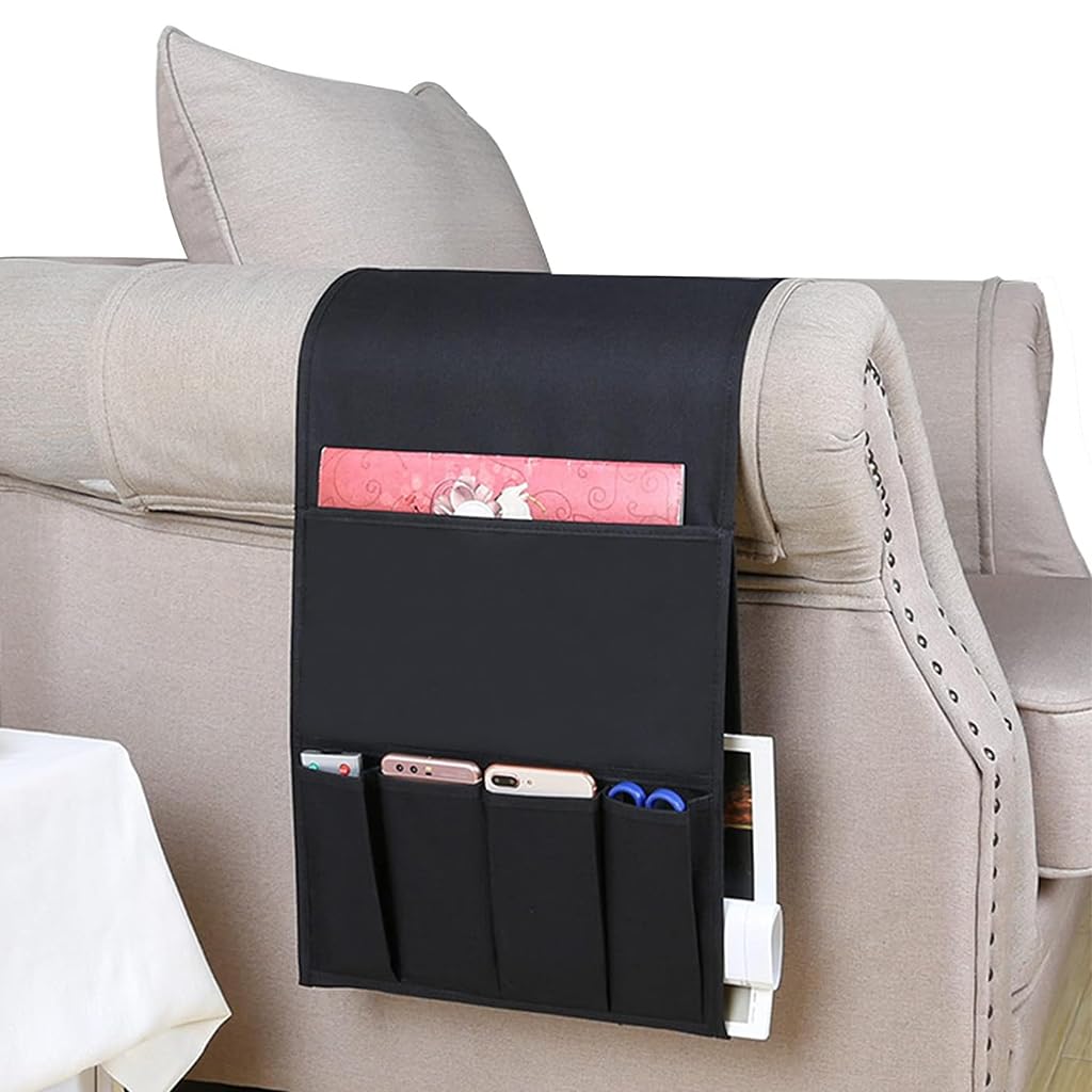 HASTHIP Armchair Caddy for Couch with Flip Board and Metal Fixing | Oxford Cloth Organizer