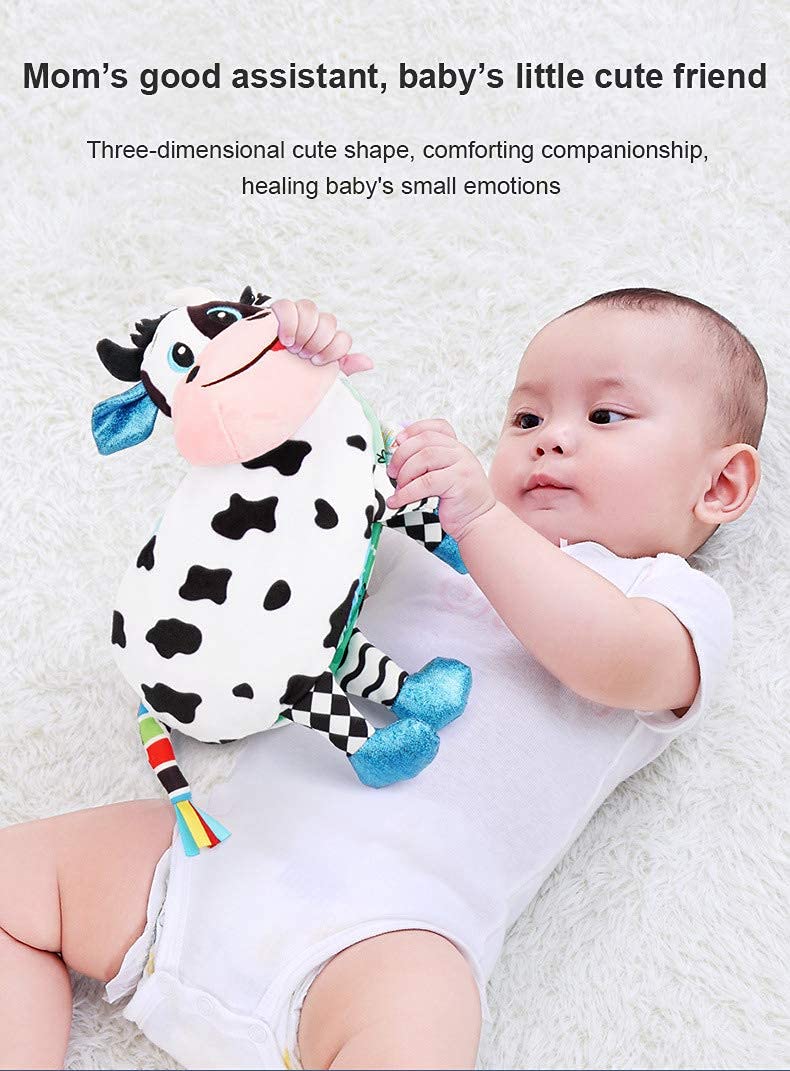 SNOWIE SOFT® oft Cloth Books for Babies, Cartoon Unicorn Cloth Books for Babies 6-12 Month Old, Newborn Baby Toys 3D Touch Feel Soft Books Learning Toy, Sensory Toys for Kids, Toddler Toys Soft