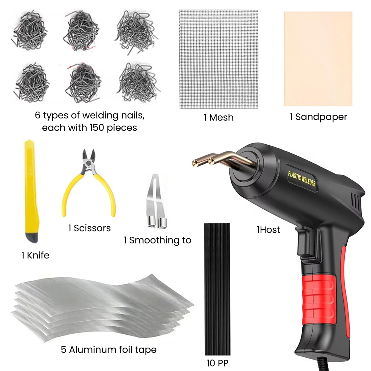 Serplex Plastic Welder Combo for Car Bumper Repair with 200W Gun and 1500 Stainless Staples | DIY Crafts