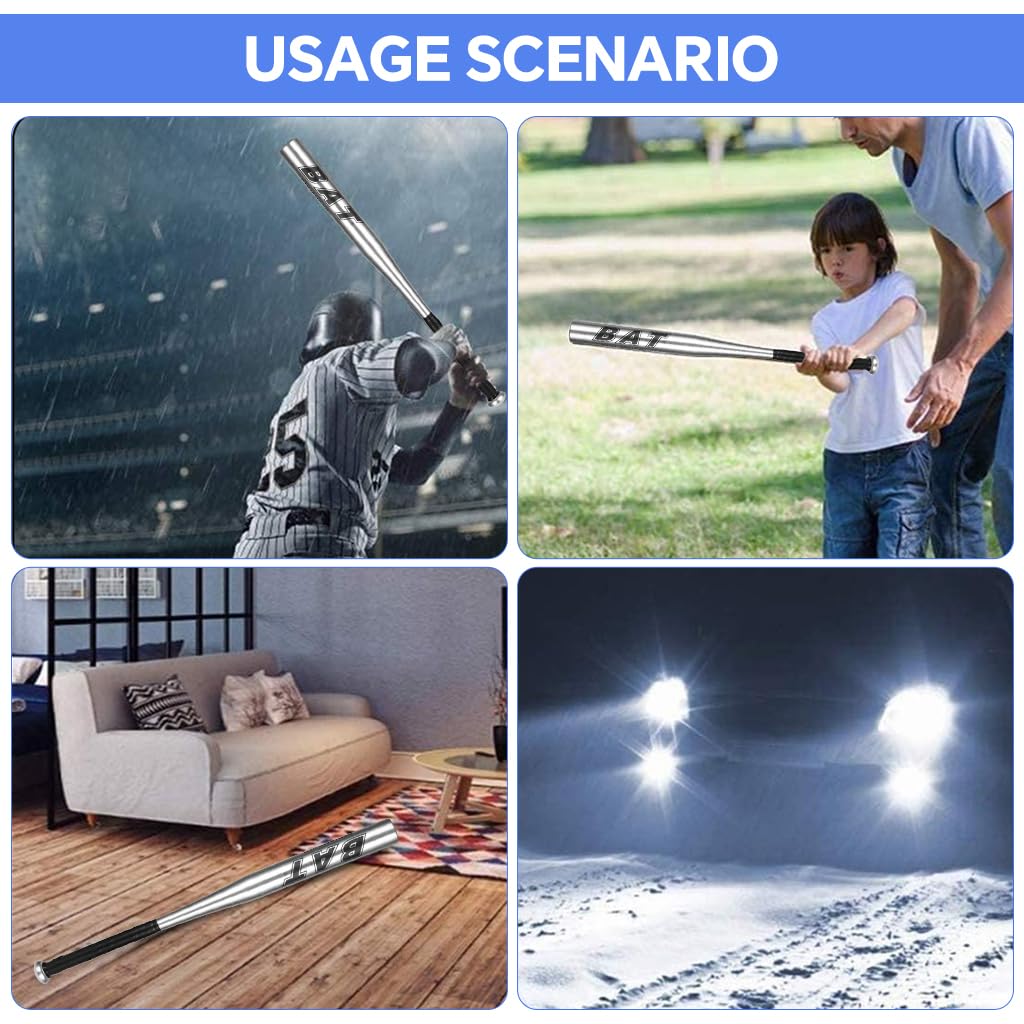 Optifit Baseball Bat for Training and Self Defense with 34inch Length and Shock Absorbing Grip