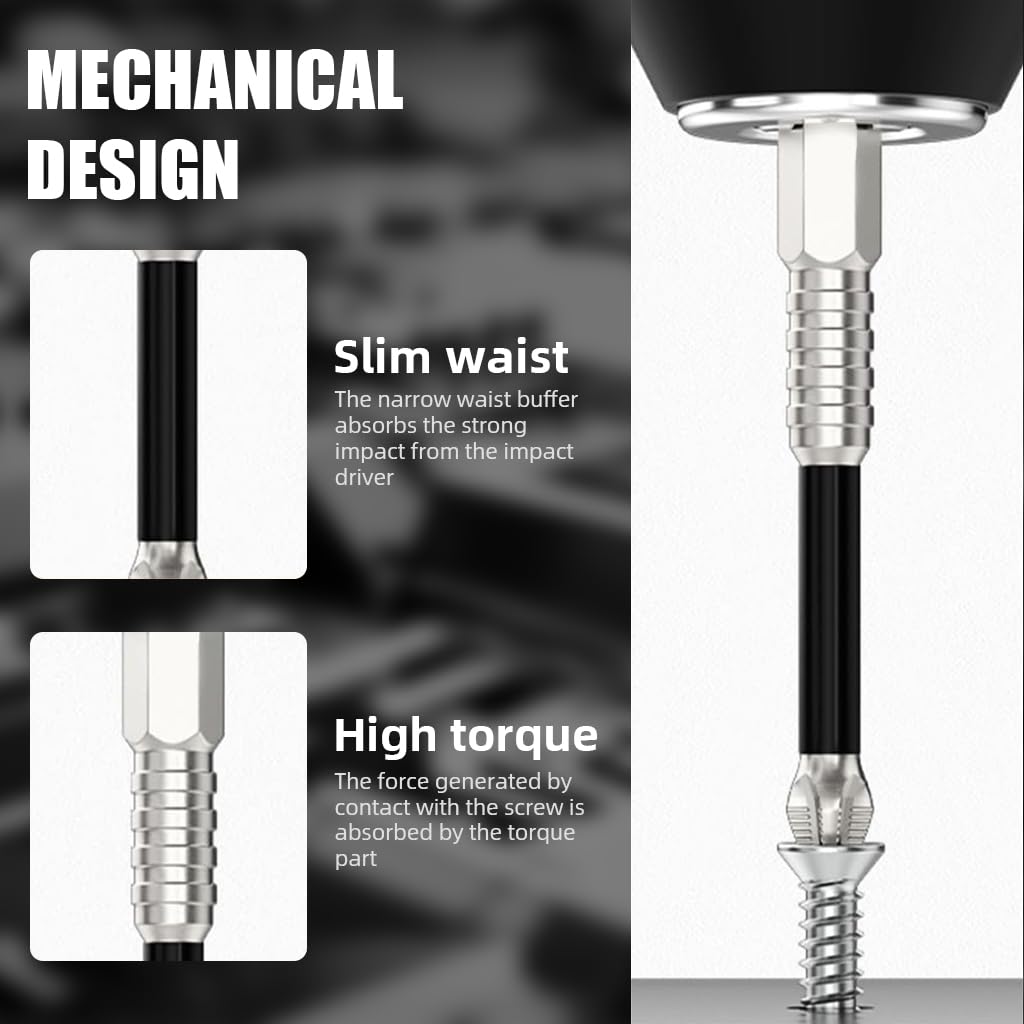 Serplex Electric Screwdriver Drill Bit Set 9 Pcs with Magnetic Phillips Head and Anti Slip Design