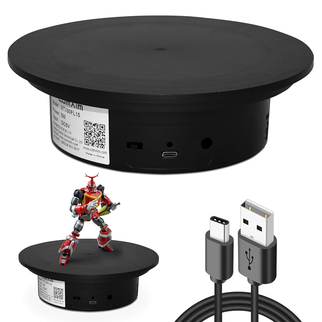 ZIBUYU® Cake Display Rotator, 360 Degree Photography Turntable for Water Cup