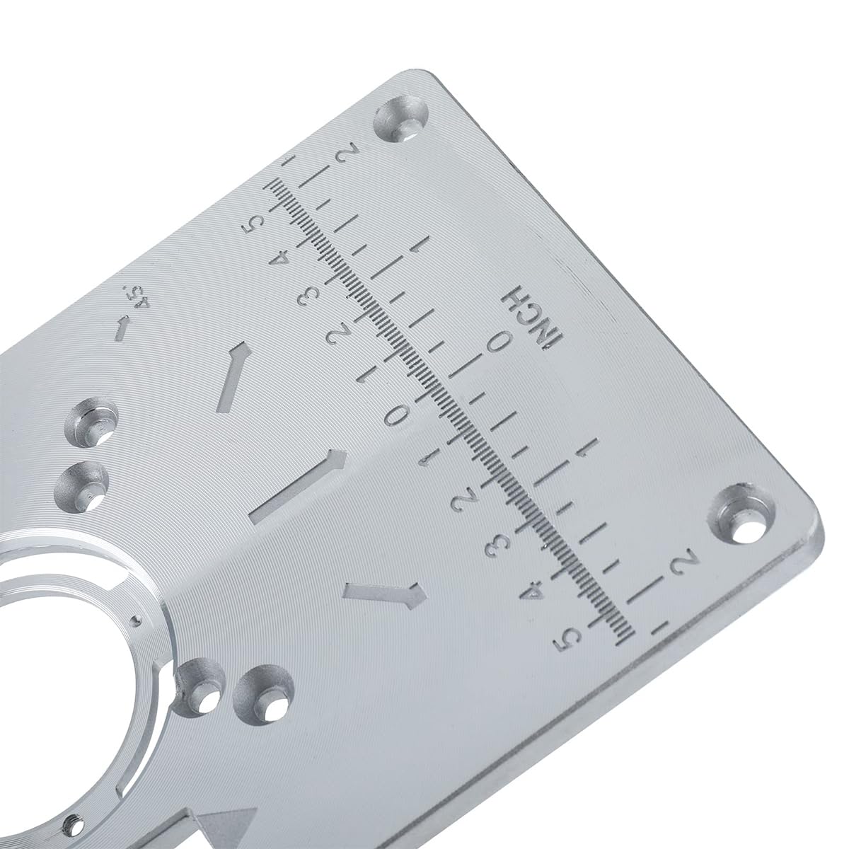 Serplex Router Table Insert Plate for Woodworking with 62 x 70 mm Hole Spacing | Aluminum Plate and Accessories