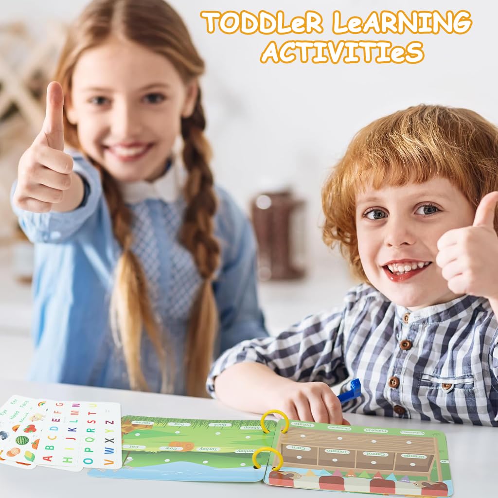 SNOWIE SOFT Busy Board for Toddlers 1-3 with 4 Montessori Books and Sticker Activities | Early Learning Toys