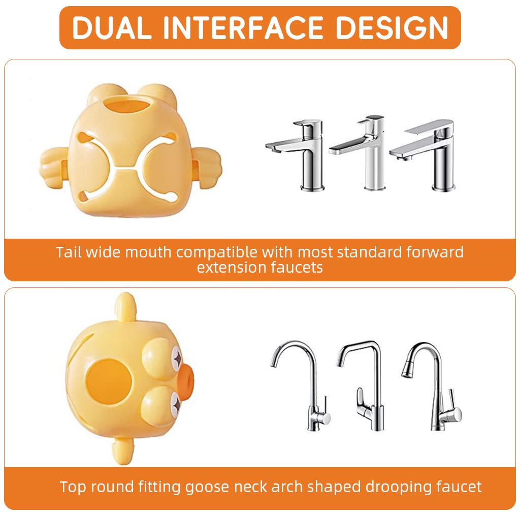 HASTHIP Kids Faucet Extender for Bathroom and Kitchen Sinks with Water Wheel | Splash Prevention and Easy Handwashing Aid