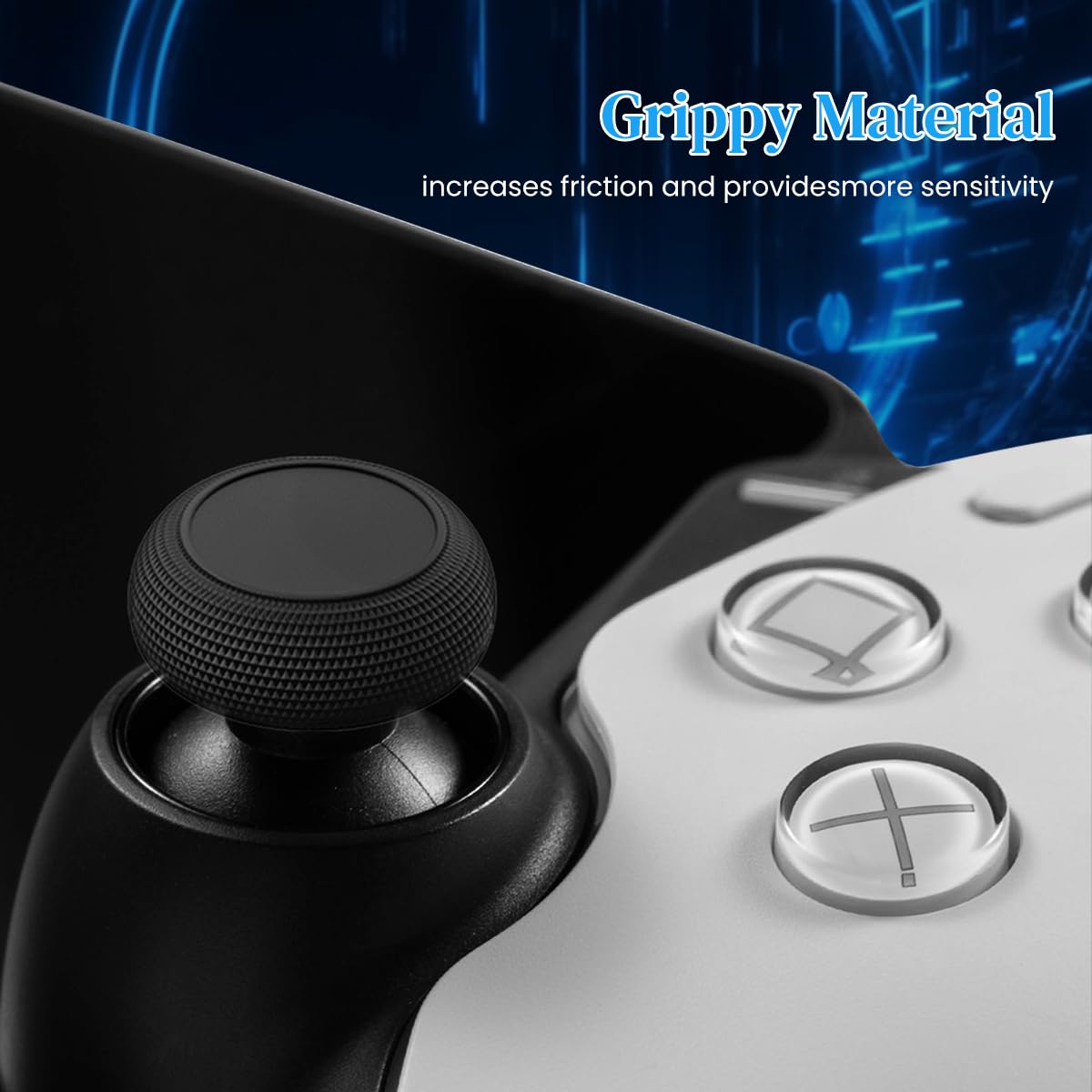 ZORBES Thumb Grips for PlayStation Portal with Ultra Slim Silicone Snug Fit | 3 Pairs