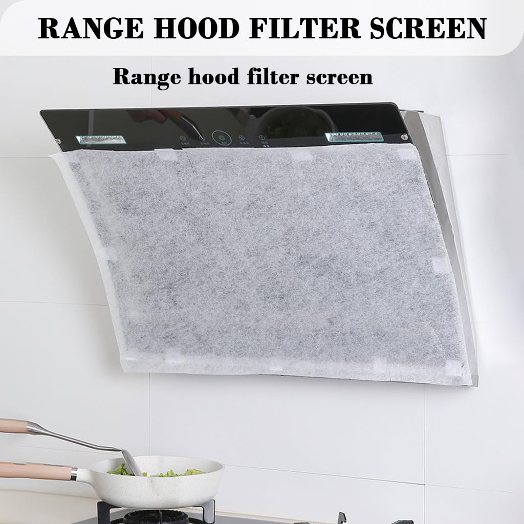 Supvox Oil Blotting Paper Roll for Range Hook 46cm x 5m with Cut-to-Fit Design | Heat Resistant Grease Absorbing Sheet