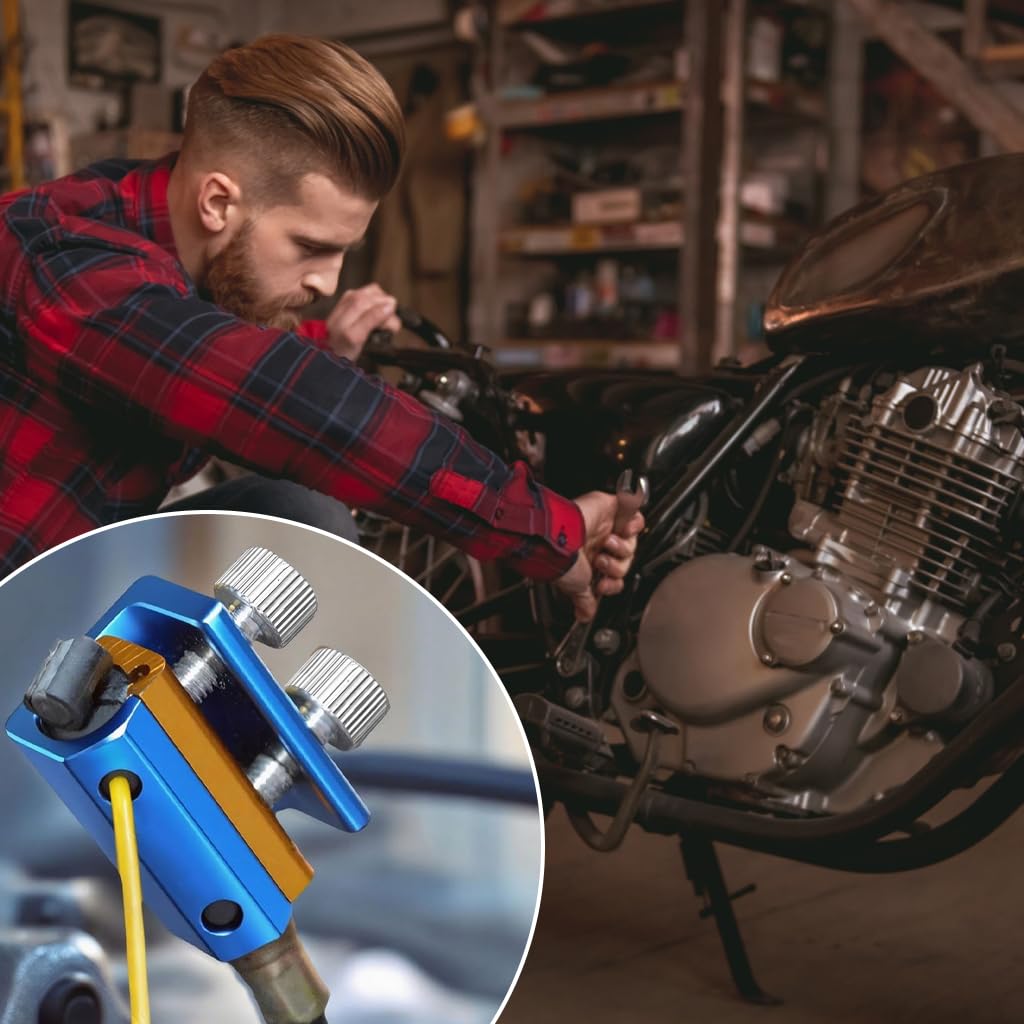 STHIRA Cable Luber Tool for Motorcycles and Bicycles with Dual Knob Design | Aluminum Build