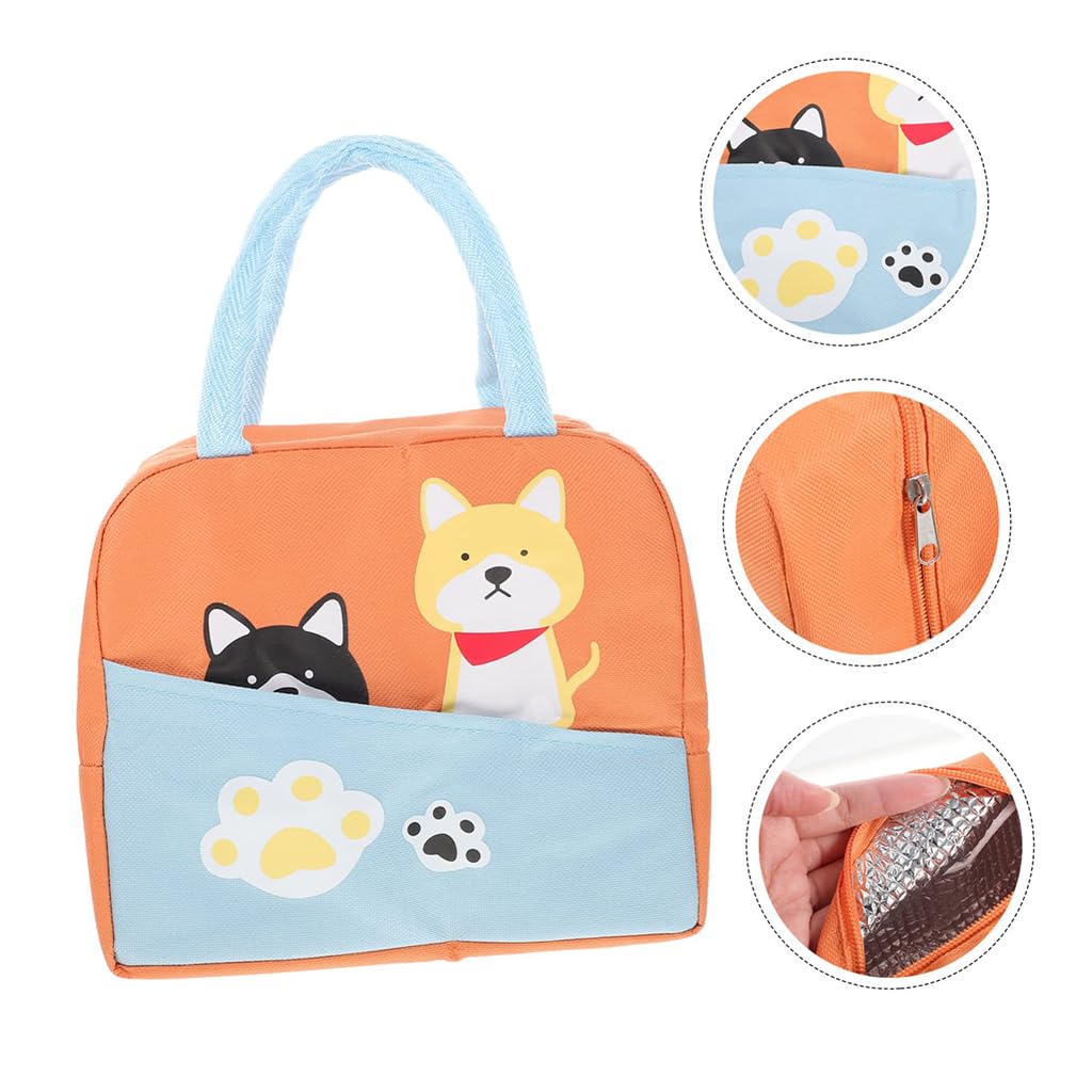 Zibuyu Insulated Lunch Bag for Office and Picnic with 9.05x5.11x7.87 in Capacity | Waterproof Oxford Cloth for Kids and Adults