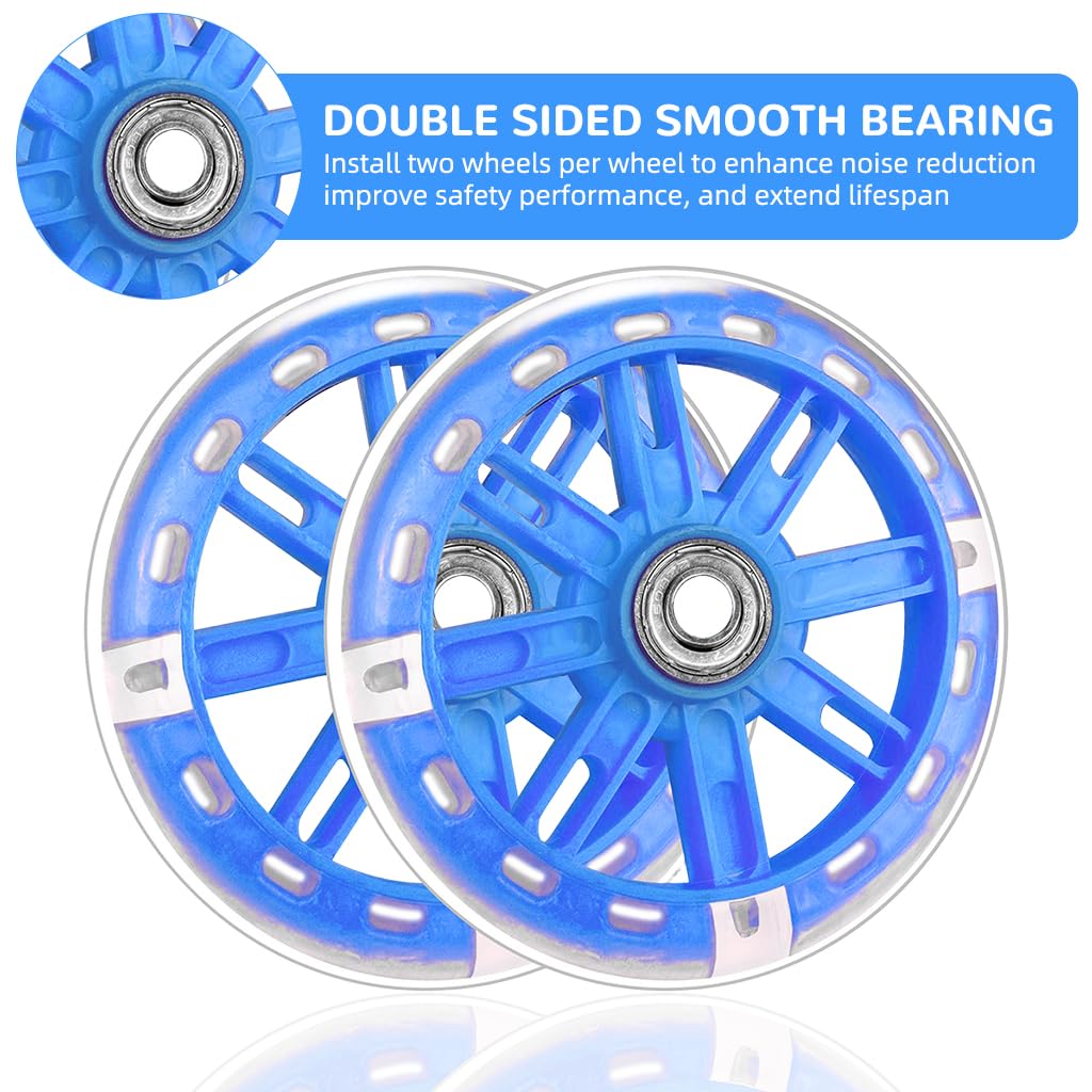 Proberos Kids Bike Training Wheels for 12–20 Inch Bicycles with LED Flashing Rotation | Powder Coated Steel Support