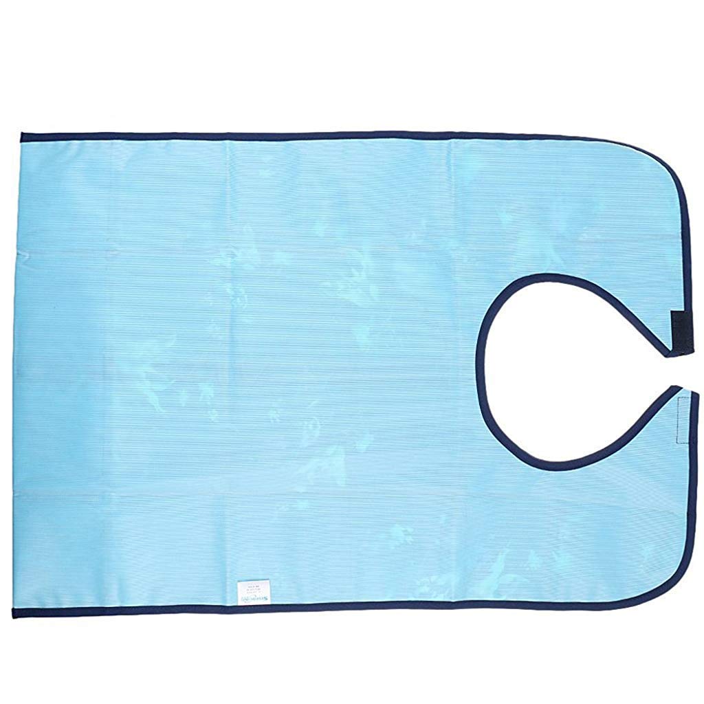 HASTHIP Adult Bibs Clothing Protectors for Mealtime with 65×45 cm Coverage and Crumb Catcher | Washable Waterproof Floral Apron