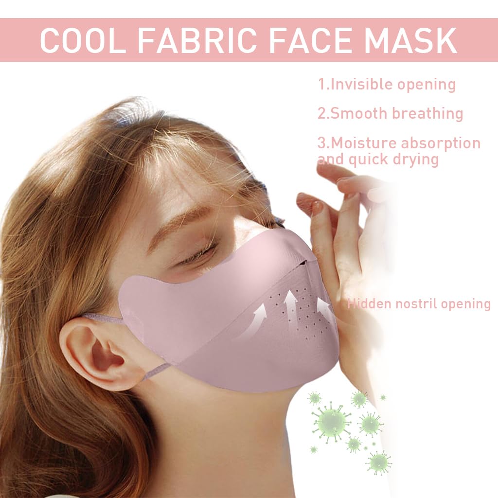 PALAY Face Mask for Sun Protection with UPF 50+ Coverage featuring Ice Silk Fabric for Women | Ideal for Biking Running and Hiking