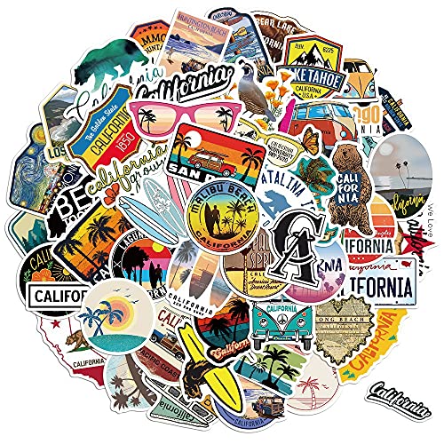 OFIFO® 50 Scenic Travel Stickers - Suitable for notebooks, suitcases, Mobile Phones, Skateboards, and Waterproof Graffiti Stickers for Outdoor Scenes
