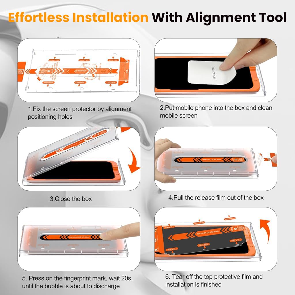 ZORBES Screen Protectors for Samsung S25U with Alignment Tool & HD Tempered Glass | Anti-Scratch