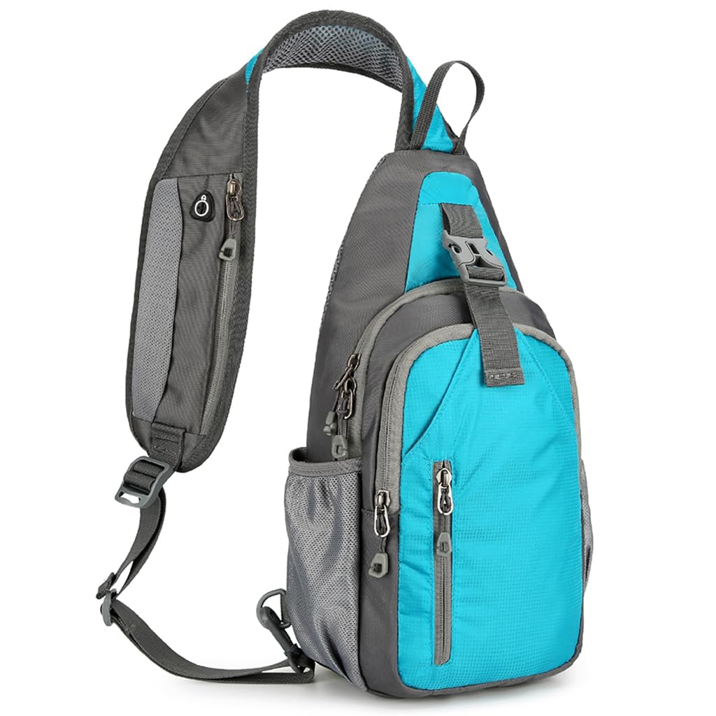 GUSTAVE Chest Bag for Men with Multi Pocket Design and Breathable Strap | 19x11x38cm Waterproof Sling for Hiking and Travel