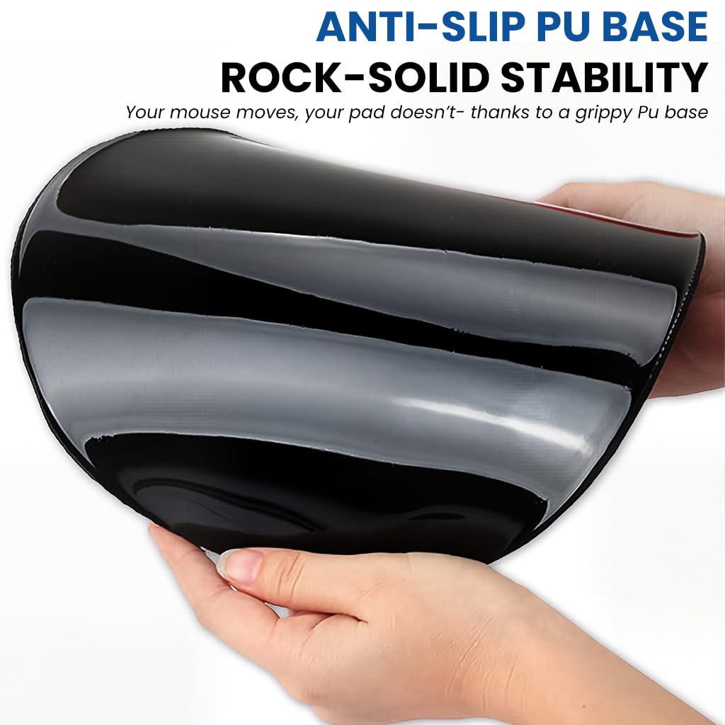 ZORBES Mouse Pad with Wrist Rest for Computer Desk featuring Memory Foam Support & Excel Shortcuts