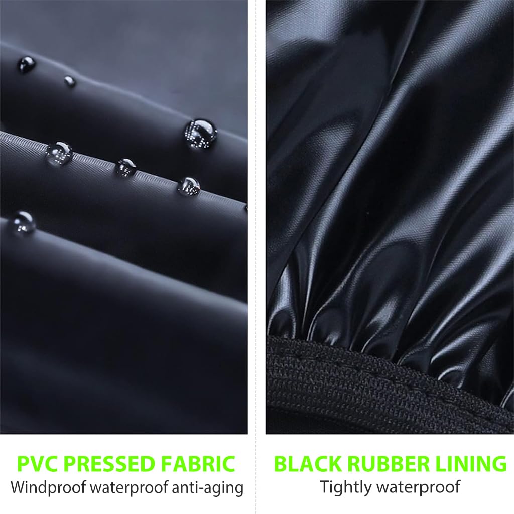 PALAY Waterproof Shoe Cover for Boots with Zip Up Calf and Elastic Ankle Strap PVC | One Pair 3PCS