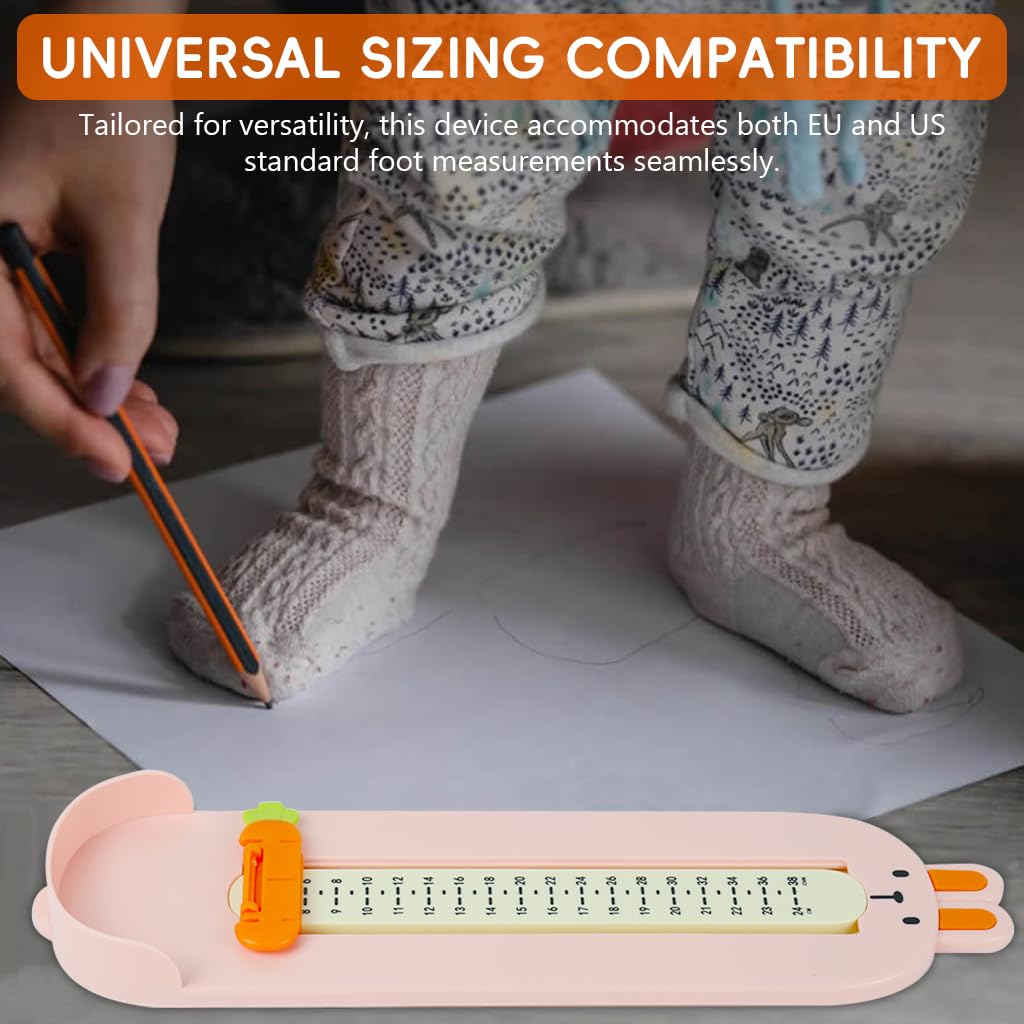 HASTHIP Foot Length Gauge for Baby and Kids with CM & EU Dual Scale | Sliding Block Design