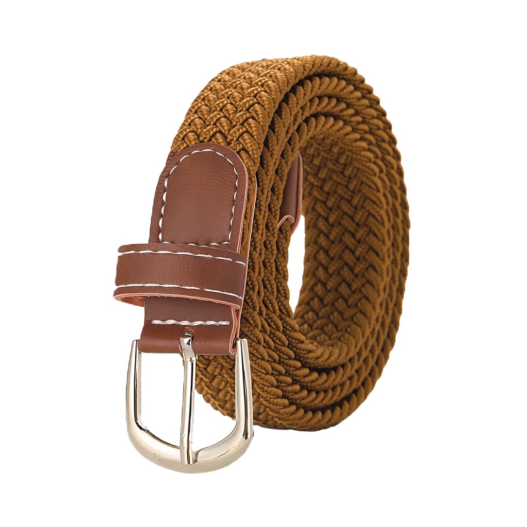 Zibuyu Nylon Woven Belt for Daily Wear with Hole Free Pin Buckle | Elastic 100cm Unisex Accessory