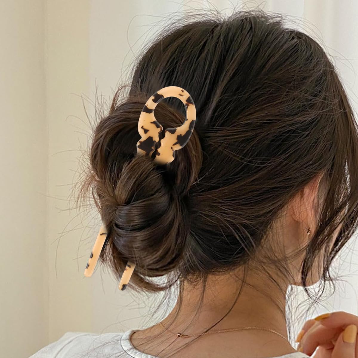 MAYCREATE Hair Pins for Women 6 PCS Set featuring Double Notch Locking Mechanism | for Thin and Thick Hair