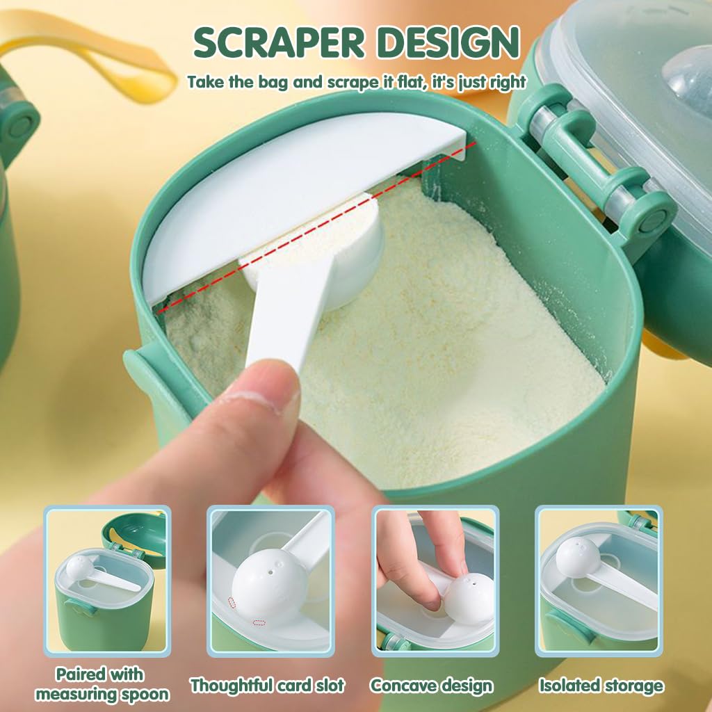 SNOWIE SOFT Baby Formula Dispenser 800ml with Airtight Seal and Scoop | BPA-Free PP Container