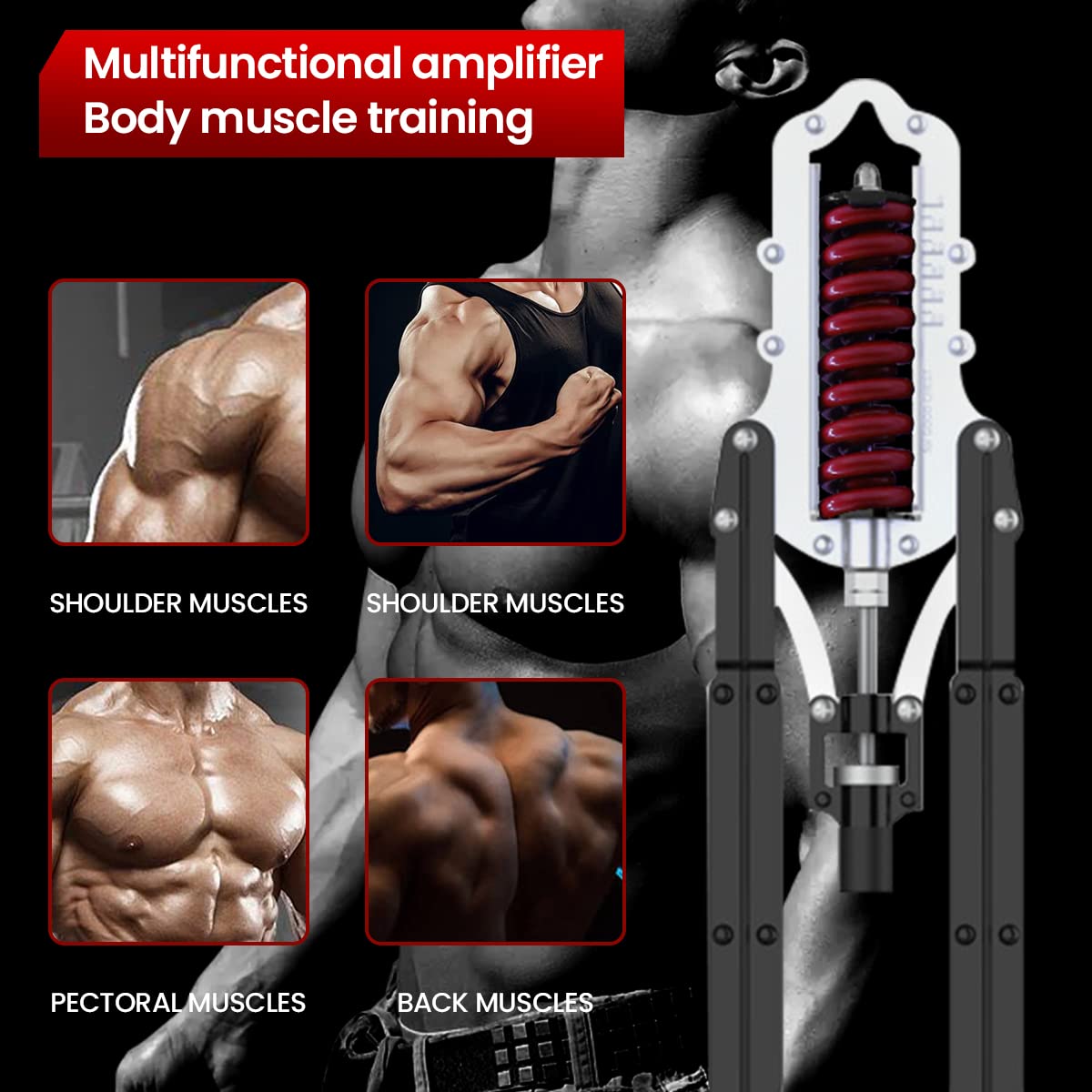 Optifit Arm Exerciser for Upper Body Training with 440lb Adjustable Resistance and Stable Triangle Frame