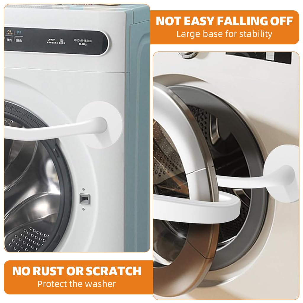 Supvox Flexible Magnetic Door Stay Prop for Front Loading Washing Machines 16.93 in | Metal and Rubber Construction