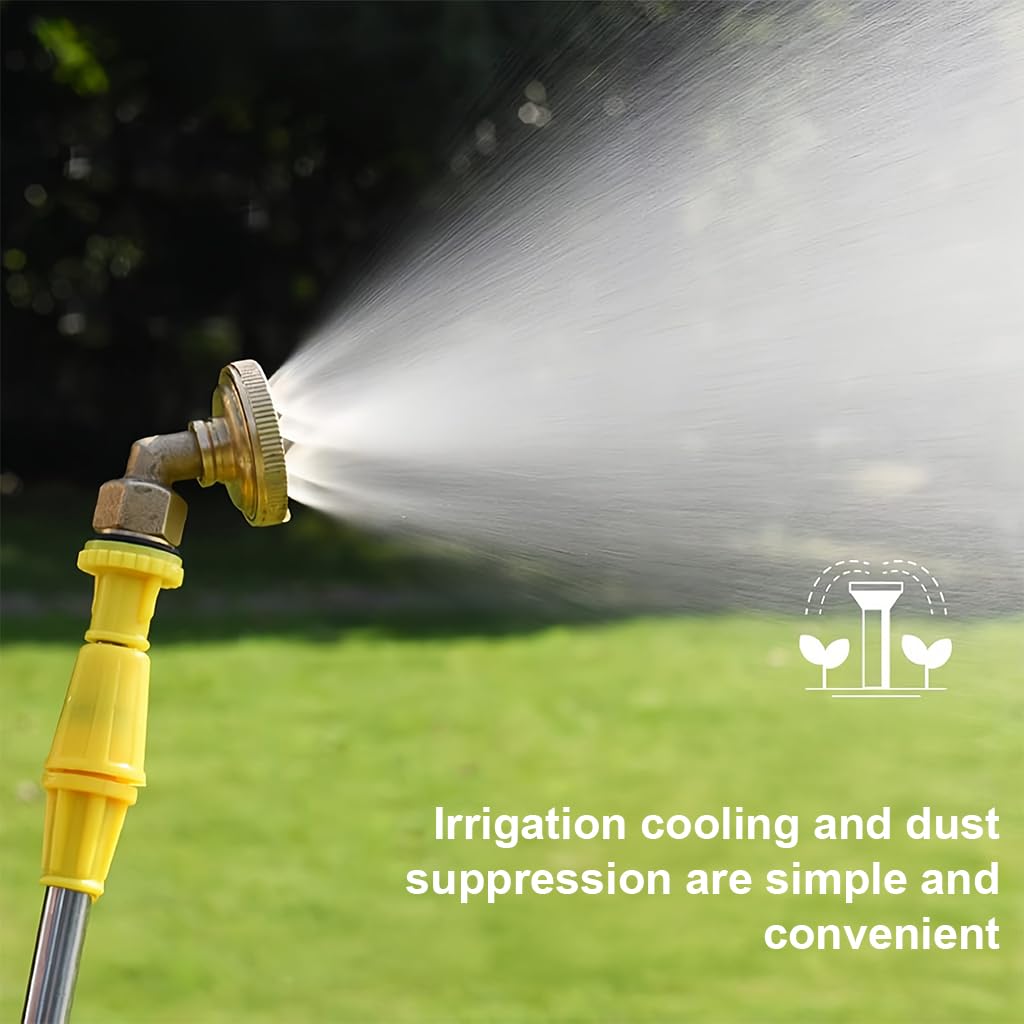 HASTHIP Copper Mist Sprayer Nozzle for High Pressure Water Guns with Adjustable Fine Spray | Ideal for Watering Cooling and Dust Control