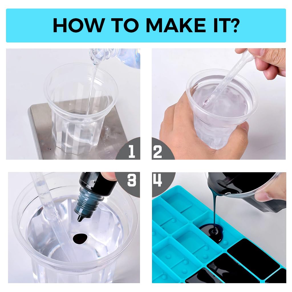 HASTHIP Domino Resin Molds for DIY Crafts featuring 28 Cavities Silicone Design | Easy Demolding