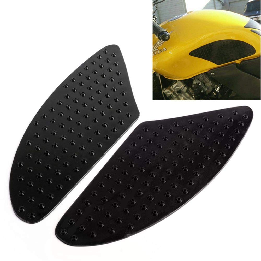 STHIRA® Motorcycle Universal Gas Tank Pad Gas Fuel Knee Grip Decal Protector Traction Side Pads Compatible with 1000RR Z1000 FZ1 R6 and More