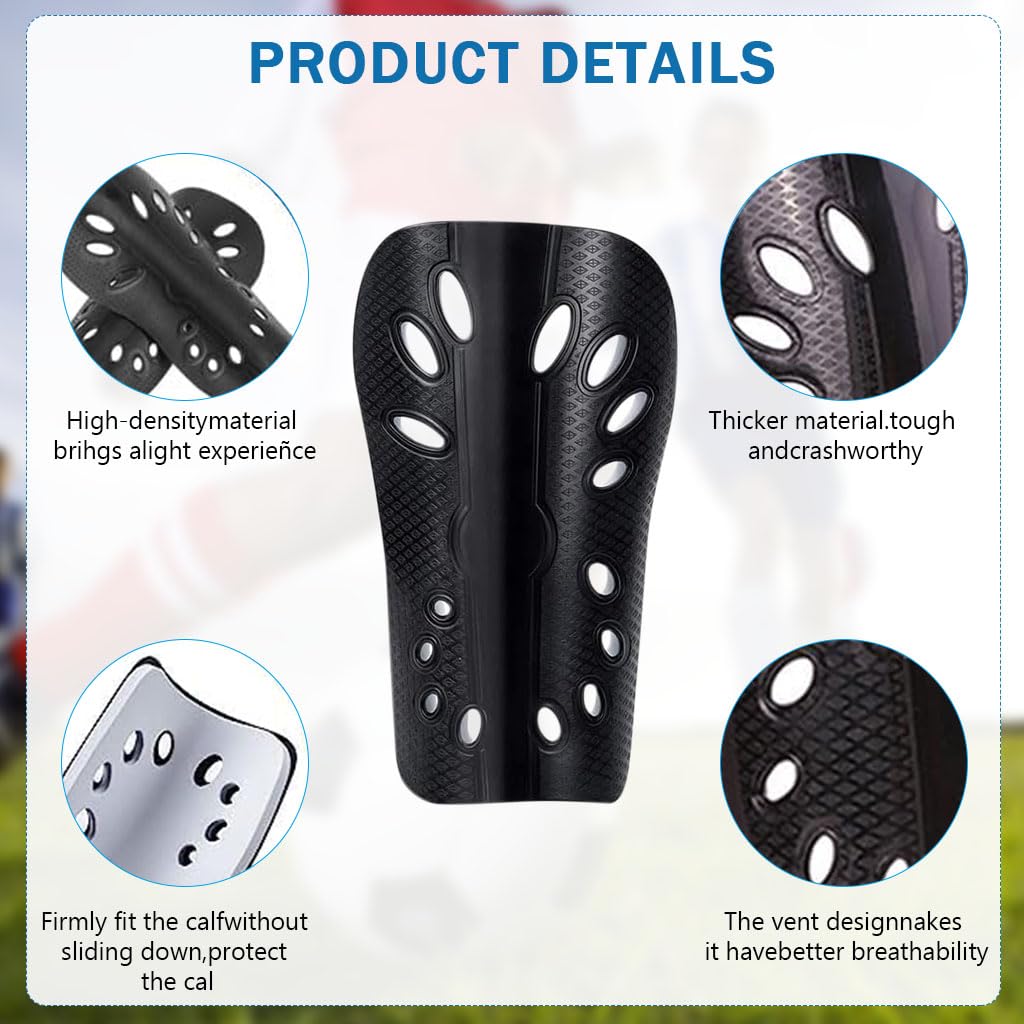 Proberos® Shin Guards and Socks (Black)