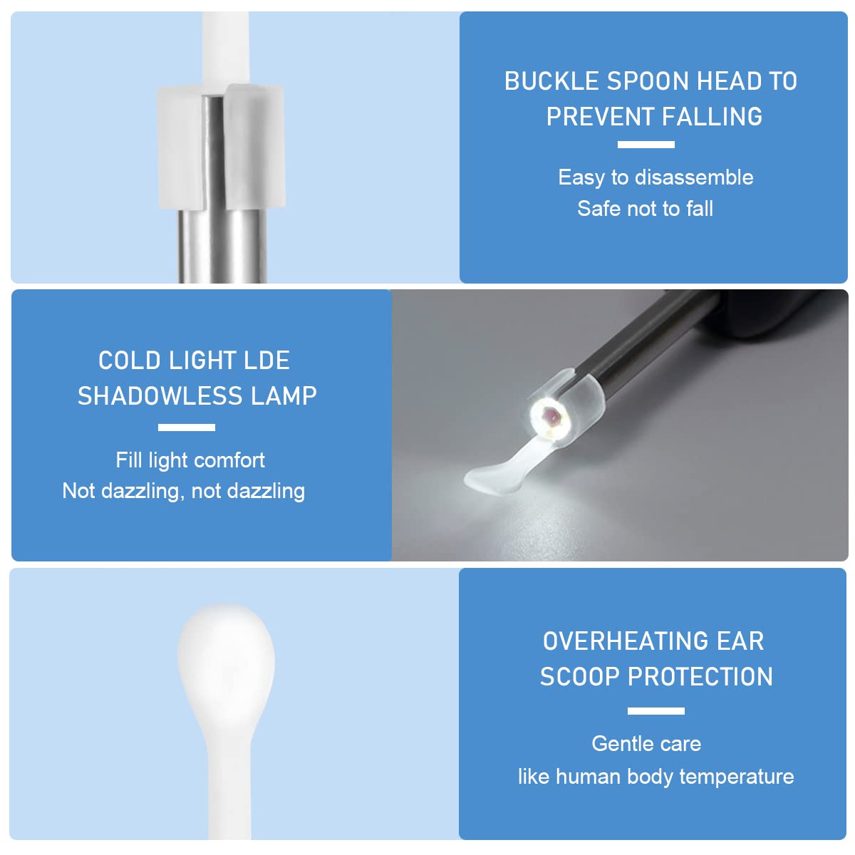 HANNEA Ear Wax Remover Tool Kit for Ear Cleaning with 5MP 1080P Camera and 3 Axis Gyroscope | Wireless Otoscope Featuring IP67 Waterproof Design and 330mAh Battery