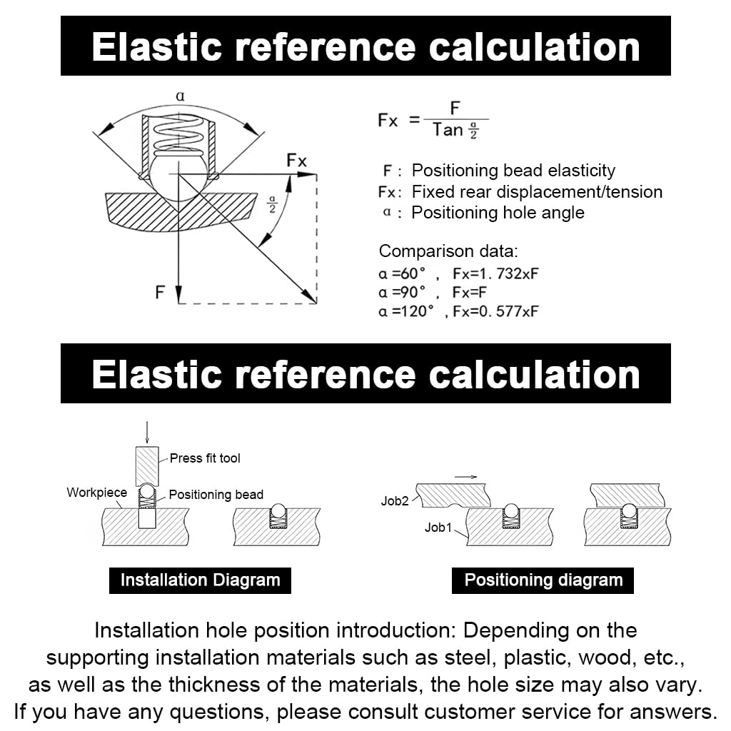 HASTHIP Latch Catcher for Door Cabinet Closet Drawer Ball featuring Ball Point Spring Plunger