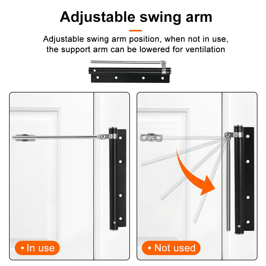 Serplex Automatic Door Closer for Homes and Offices with Adjustable Tension and Stainless Steel Construction