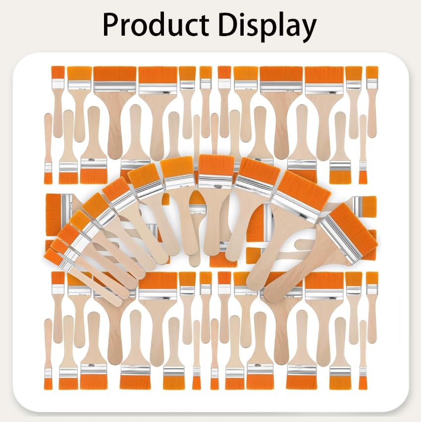 ZIBUYU Acrylic Paint Brush Set for Oil and Gouache with 12pcs Nylon Bristles | Ergonomic Handles