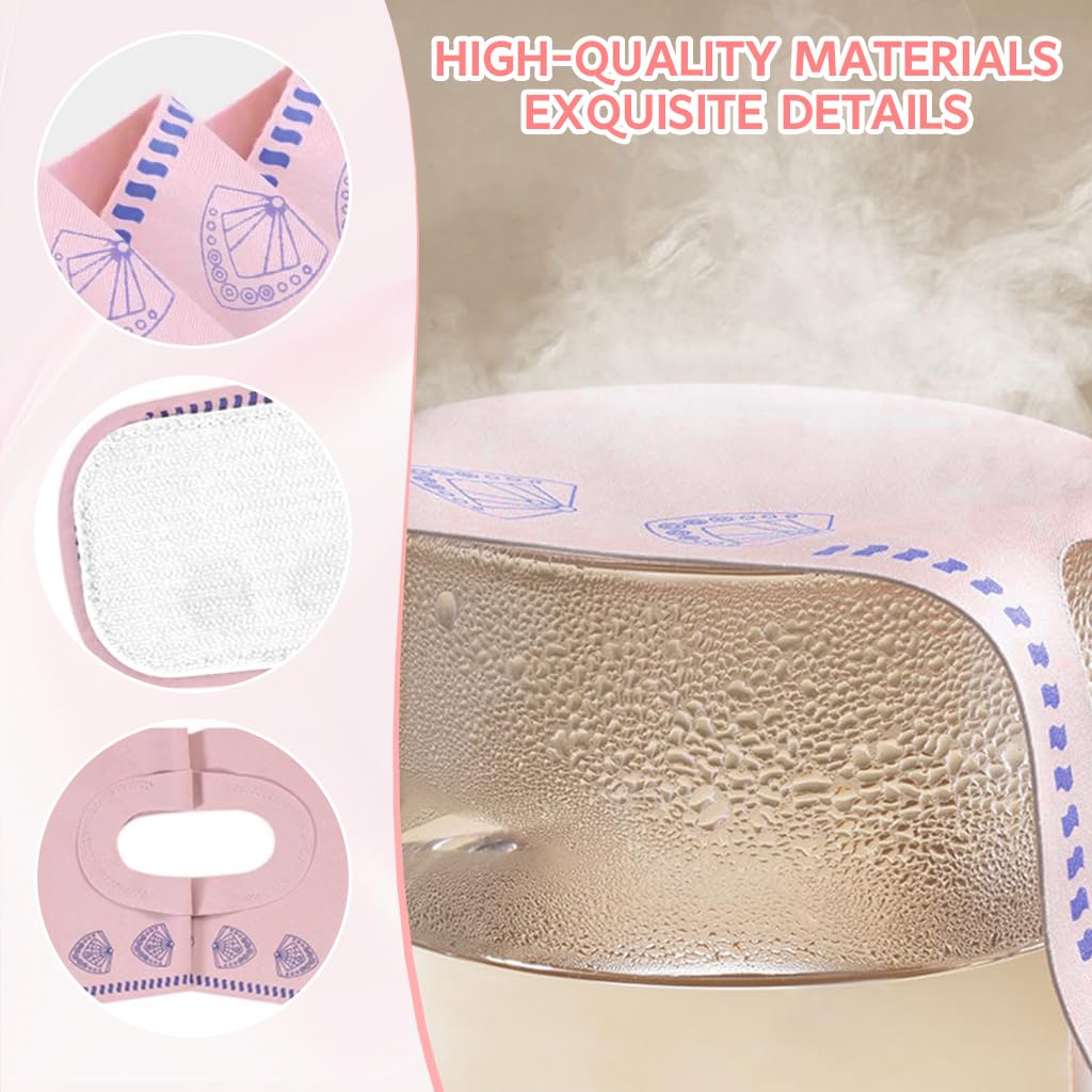 MAYCREATE Double Chin Reducer for Jawline Lifting and Firming with Adjustable Strap | Pink Face Mask for Anti Wrinkle Care