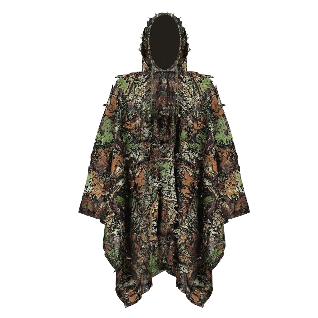 Proberos 3D Leaf Ghillie Suit for Hunting and Military Training featuring Bamboo Fiber Camo