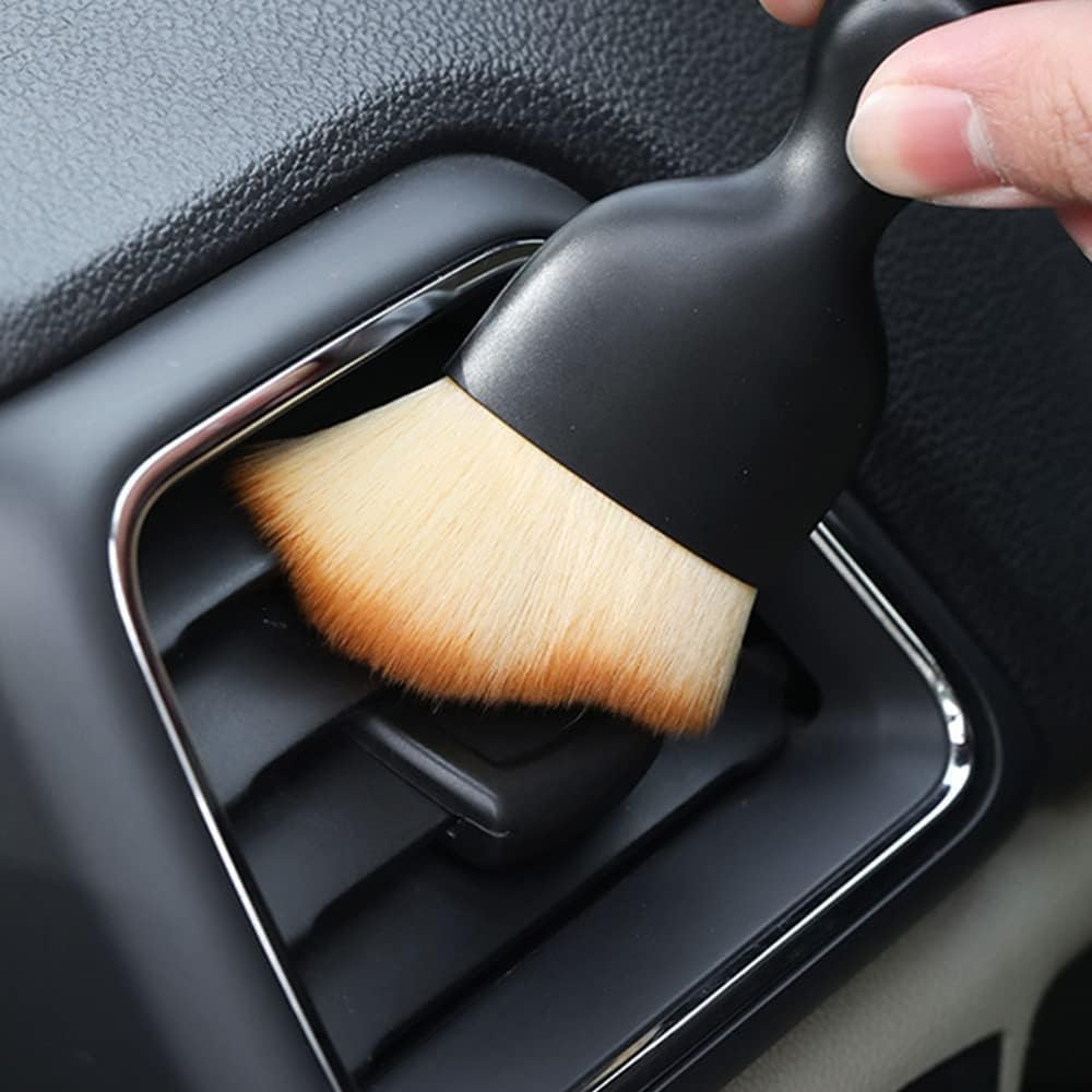 STHIRA® Car Duster Car Brushes for Detailing Interior, Soft Car Detailing Brush, Soft Bristles Cleaning Brush Dusting Tool for Dashboard, Keyboard, Air Conditioner, Gap, Window Railing