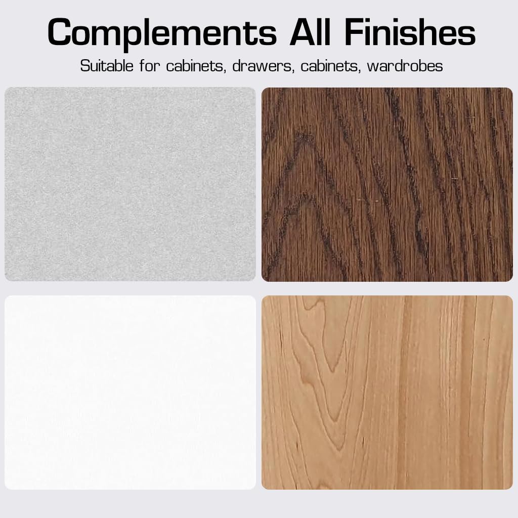 HASTHIP Cabinet Knobs for Kitchen and Drawer Upgrade with 1.25 in Round Zinc Alloy Design | 10 Pack Black Rust‑Resistant Pulls