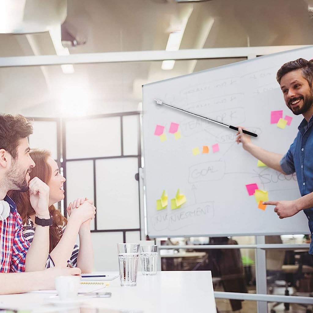 Climberty Telescopic Teachers Pointer for Classroom Use with 6.7–21.7 in Retractable Design and Silicone Handle