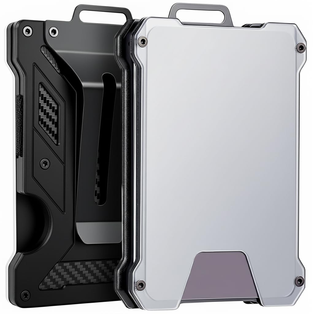 OFIFO Metal ID Card Holder for Office and School with Secure Clip & Aluminum Alloy Design