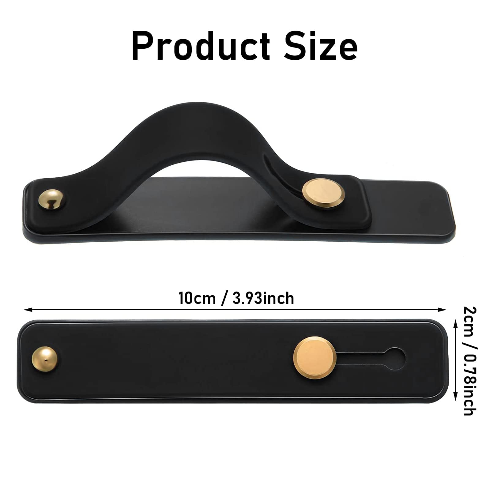 ZORBES Self Adhesive Phone Grip Holder for Smartphones with Push Pull Stand | 5 Color Silicone Finger Strap